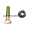 TrailMaster 200 XRS Wheel Stud and Lug Nut with Steel Wheels, metal fasteners for vehicle wheel assembly.