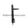 TrailMaster Cheetah 6 Right Spindle, black metal ATV part with mounting bolts on both ends for vehicle axle and suspension connection.