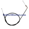 TrailMaster Cheetah 6 REVERSE CABLE, a flexible black cable with metallic connectors on both ends for vehicle reverse gear mechanism