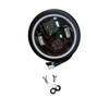 TrailMaster Hurricane 200X and 200X Pro Headlight Assembly, round LED headlight with multiple internal reflectors and a wiring connector, accompanied by mounting screws and washers.