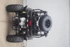 TrailMaster Cheetah 300Pro Premium EFI Go-Kart/UTV Crossover, front view of the rugged off-road go-kart with large tires, exposed engine, and sturdy black frame.