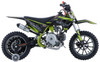 TrailMaster TM06-60 Beginner Dirt Bike, green and black off-road motorcycle with knobby tires and a sporty design.
