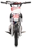 TrailMaster SK110A 110cc Fully Automatic Kids Dirt Bike, front view showing the handlebars, front tire, and suspension components.