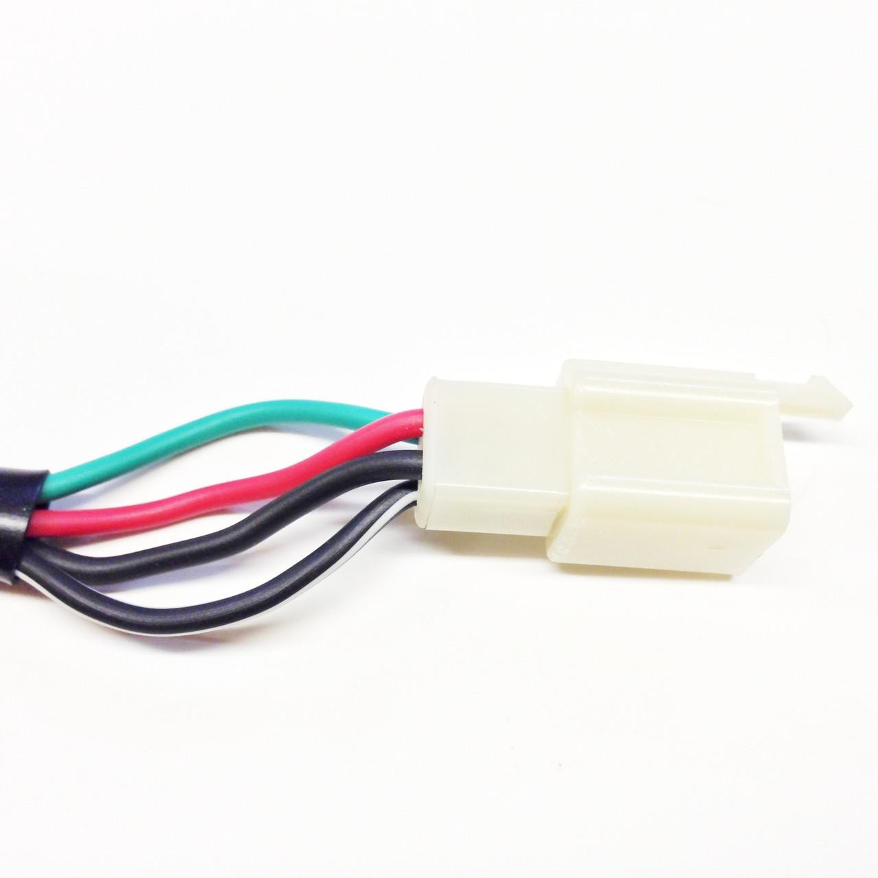 TrailMaster Mini XRX+/XRX-R+ Ignition Key Switch, electrical wiring connector with multiple colored wires for quad or ATV ignition switch.