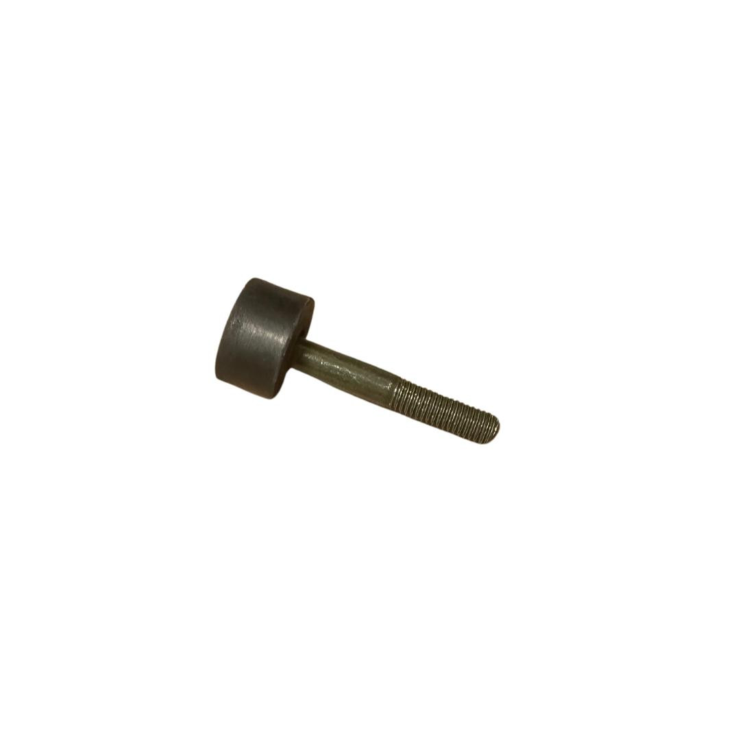 Trailmaster Pedal Governor with rubber stopper, metal component for bicycle control, adjustable threaded rod for pedal regulation.