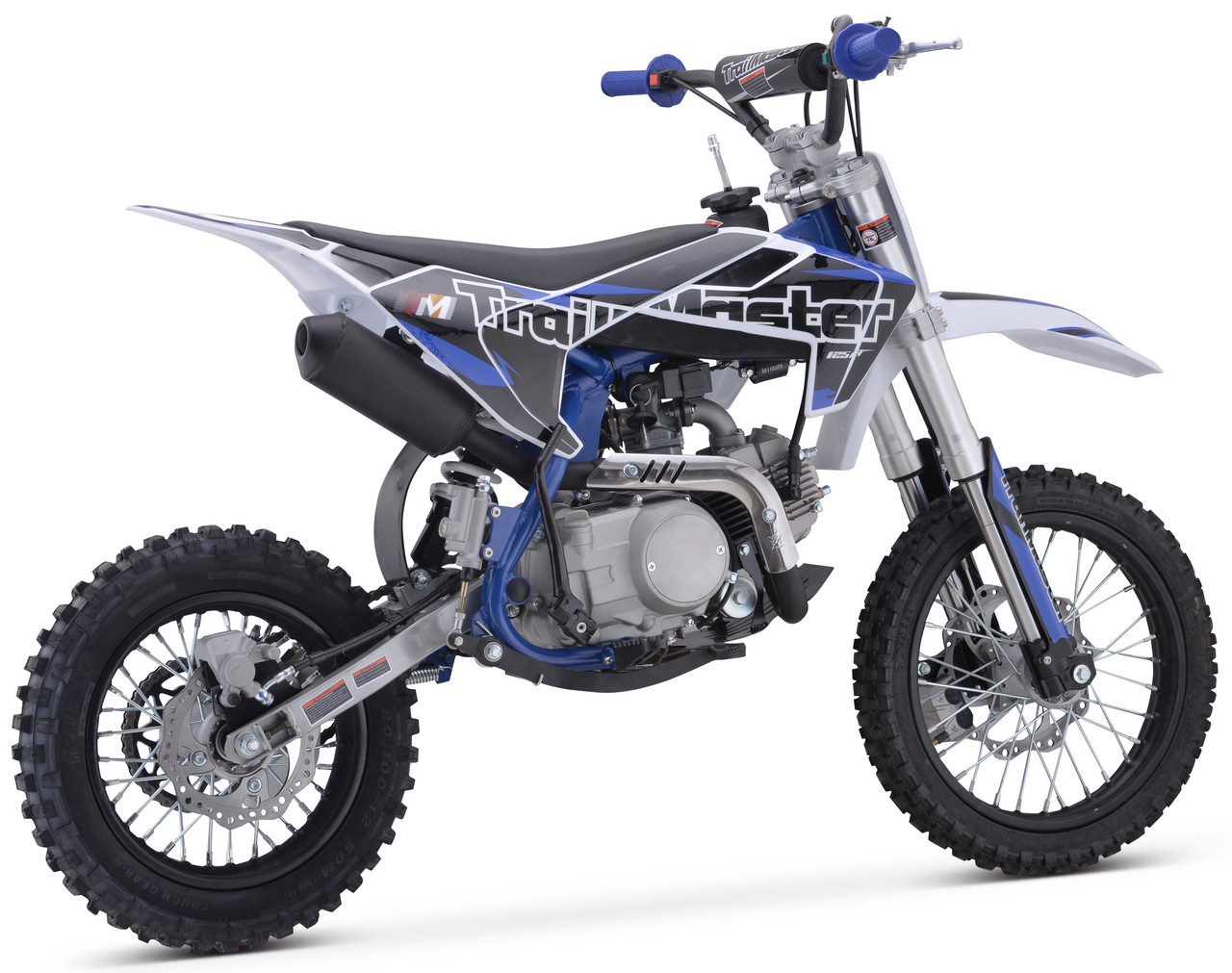TrailMaster TM23 125cc youth dirt bike with 14/12 wheels — mid-size off-road motorcycle for kids.