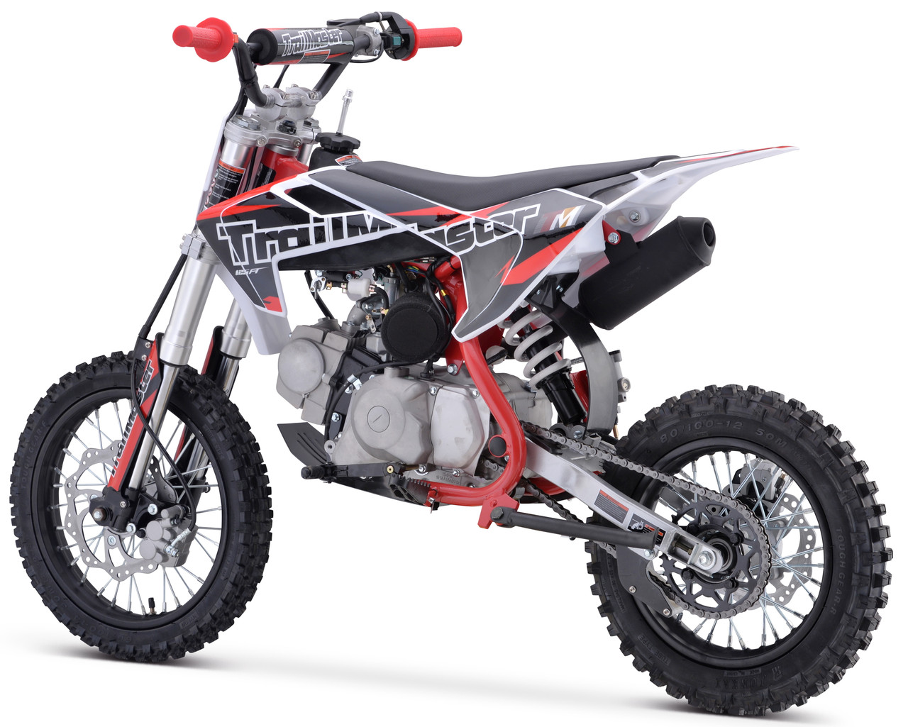 TrailMaster TM23 125cc youth dirt bike with 14/12 wheels — mid-size off-road motorcycle for kids.