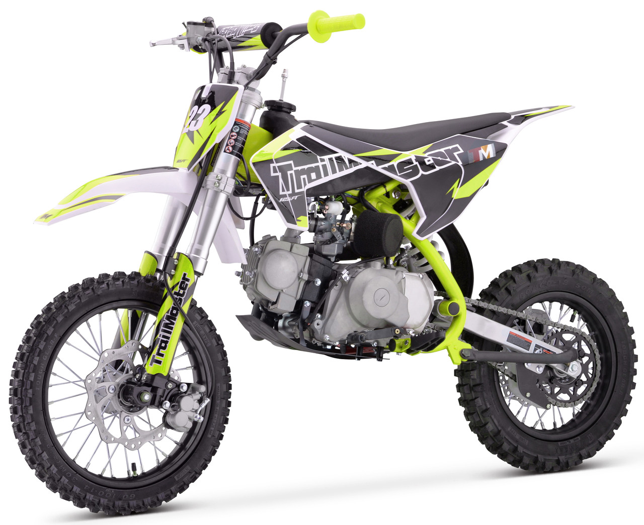 TrailMaster TM23 125cc youth dirt bike with 14/12 wheels — mid-size off-road motorcycle for kids.
