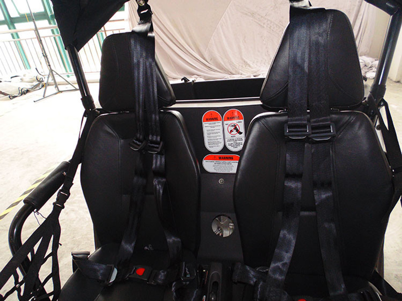 TrailMaster Challenger 300EX go-kart with upgraded suspension and rear cargo rack