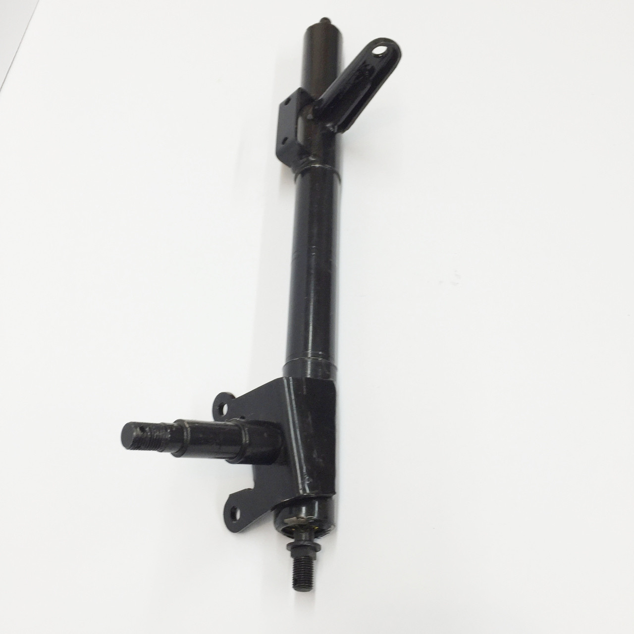 Original front-right spindle and strut support for the TrailMaster 200 XRX go-kart
