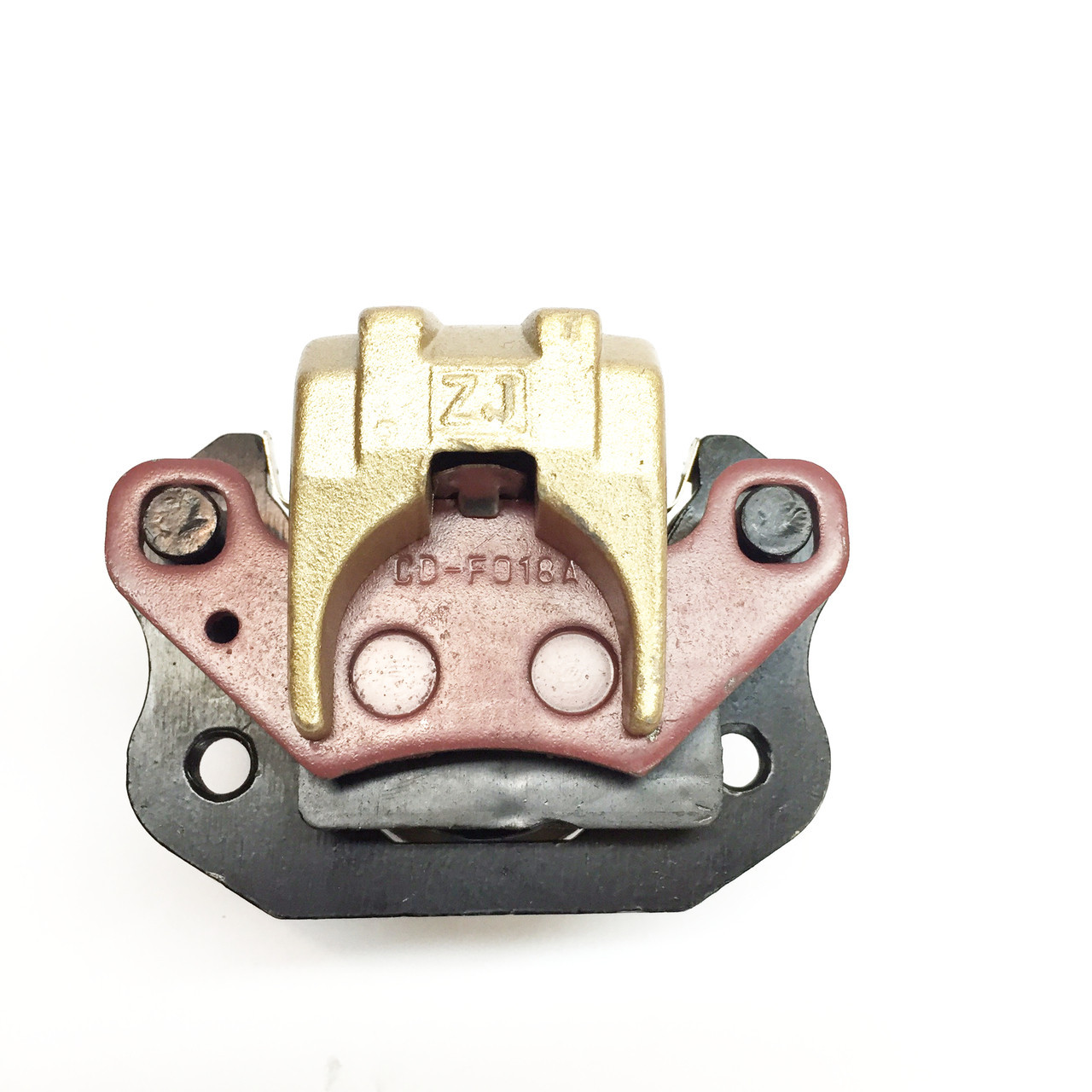 Original hydraulic front-right brake caliper for the TrailMaster 200 XRX go-kart.