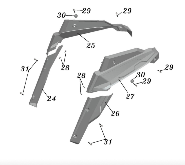 TrailMaster Cheetah 6 Rear under right cover