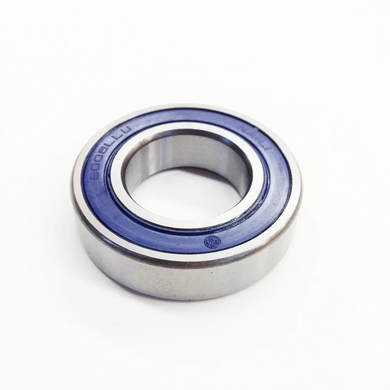 TrailMaster Cheetah 6 Rear Axle Bearing, metallic bearing with blue seal on white background.
