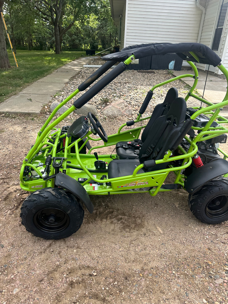 TrailMaster Mid XRX-R Go Kart For Kids w/ Reverse, Electric Start, 5 point harness