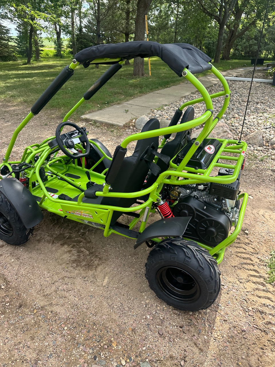 TrailMaster Mid XRX-R Go Kart For Kids w/ Reverse, Electric Start, 5 point harness