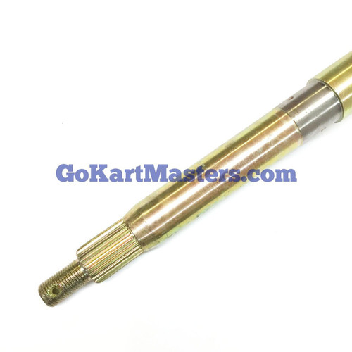TrailMaster Blazer150 & 150X Rear Axle, metallic yellow and silver shaft for ATV and go-kart vehicles.