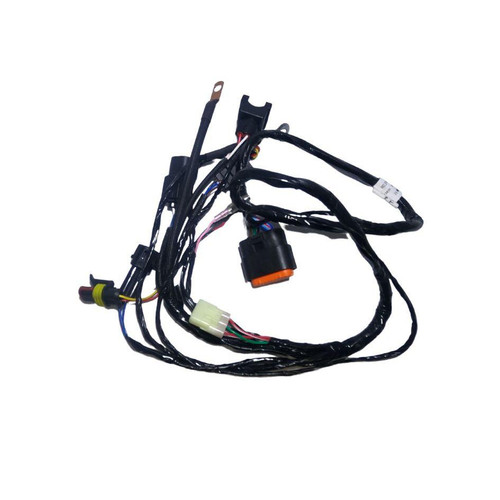Trailmaster 200 XRX E EFI Wiring Harness, motorcycle electrical wiring harness with connectors and insulated wires for vehicle installation.
