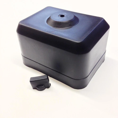 TrailMaster Cheetah 8 Go Kart Air Filter Cover, black plastic air filter cover with a small removable cap.