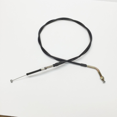 TrailMaster Cheetah 8 Go Kart Throttle Cable, black flexible cable with metal and rubber fittings for throttle control.