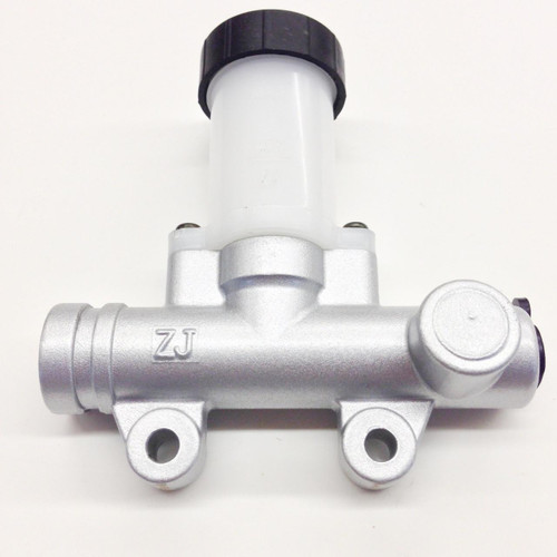TrailMaster Cheetah 8 Master Cylinder, metallic silver master cylinder for ATV or scooter braking system.