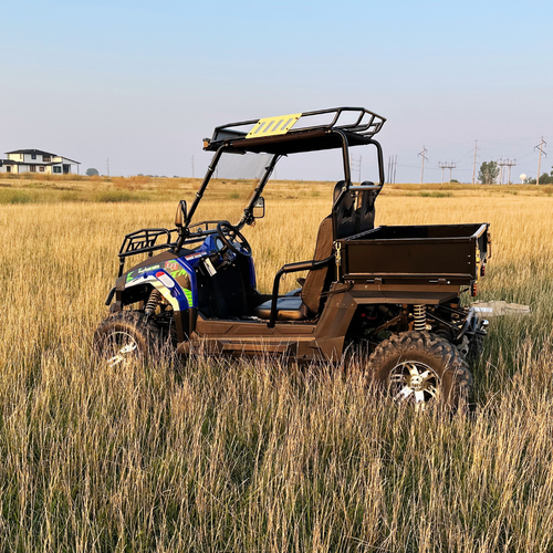 Experience the Trailmaster Challenger 200EUX - a powerful off-road go-kart built for adventure. This go-kart is designed for teenagers, offering exhilarating rides on rugged trails and challenging terrains. It's a versatile machine that can easily transition from thrilling joyrides to productive work, making it the perfect choice for both play and chores. With Trailmaster's commitment to quality and performance, you can trust that this go-kart will provide unmatched excitement and utility. Buy your Trailmaster Challenger 200EUX online today and embark on an unforgettable off-road journey.