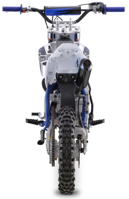 TrailMaster TM23 125cc youth dirt bike with 14/12 wheels — mid-size off-road motorcycle for kids. rear wheel