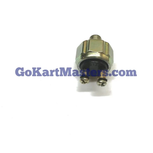 TrailMaster 200 XRS Brake Light and Safety Switch, metal brake light switch with electrical connectors.