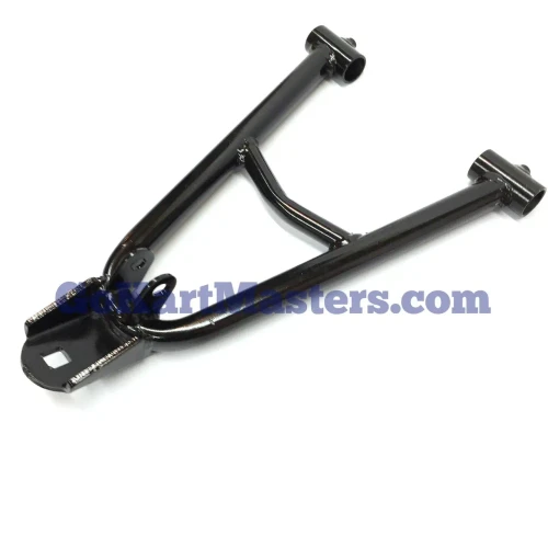 TrailMaster 200 XRS Lower Front A-Arm, black metal ATV part with mounting points for suspension.