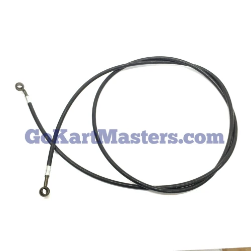 Original 43-inch front-right hydraulic brake hose for the TrailMaster 200 XRX go-kart.