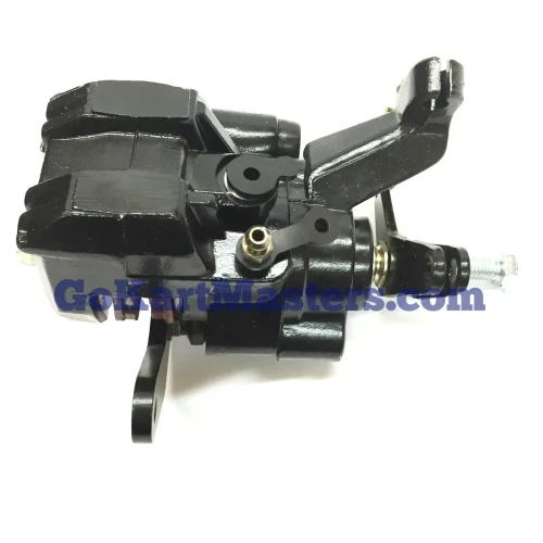 Original hydraulic rear brake caliper for the TrailMaster 200 XRX go-kart.