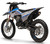 TM MX250 Pro Dirt Bike, a high-performance off-road motorcycle with knobby tires, advanced suspension, and a sleek blue and gray design.