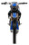 TM MX250 Pro Dirt Bike, front view of a modern blue and black off-road motorcycle with rugged tires and advanced suspension.