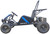 TM Cheetah i3 Battery powered off-road vehicle, rugged electric go-kart with large tires, seat, control steering wheel, and battery pack, ideal for outdoor adventures.