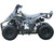 TM 3050c Mini 110cc ATV, black and gray off-road mini quad bike with large tires and sturdy frame