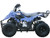 TM 3050c Mini 110cc ATV, blue and black off-road quad bike with large tires and sturdy frame.