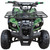 TM 3125R ATV, front view of a green camouflage quad bike with large rugged tires, protective front bumper, and a black rack on the front for carrying gear.