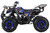 TM Mid 125cc ATV B125, blue and black all-terrain vehicle with large rugged tires and a sturdy frame.