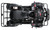 TM Mid 125cc ATV B125, top view of a black quad bike with rugged tires and safety handlebars.