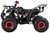 TM Mid 125cc ATV B125, black and red all-terrain vehicle with rugged tires and safety features for off-road riding.