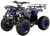 TM Mid 125cc ATV B125, blue and black off-road four-wheeler with rugged tires and safety rails.