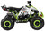 TM Mid 125 cc K125 Youth ATV, green and white off-road motorbike with large rugged tires and black engine, designed for young riders.