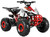 TM Mid 125 cc K125 Youth ATV, off-road quad bike with white and red body, large rugged tires, and safety features for young riders.