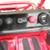 TM Mid XRX Go Kart for age 8 and up, close-up of the control panel showing power switch, pedal, kill switch, and throttle control.