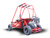 TM Mini XRS+ Go Kart for Kids, red mini go-kart with sturdy tires, safety roll cage, and control panel for young children