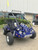 TM 200 XRX EFI PREMIUM Go Kart, blue off-road go-kart with large tires, two seats, and a roll cage, designed for high performance and durability.