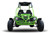 TM 200 XRS EFI Adult GoKart, front view of a bright green off-road go-kart with two seats and large rugged tires.