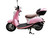 TM Milano 50N Scooter Moped, pink color with a brown seat and a top storage box.