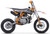TM TM23 Youth Dirt Bike 29" Seat, Semi-Auto, Electric Start, with orange, black, and white body, knobby tires, and rugged frame for young riders.