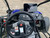 TM Blazer i200R Mid Size Battery Powered Go Kart, front dashboard and steering wheel with digital speedometer display