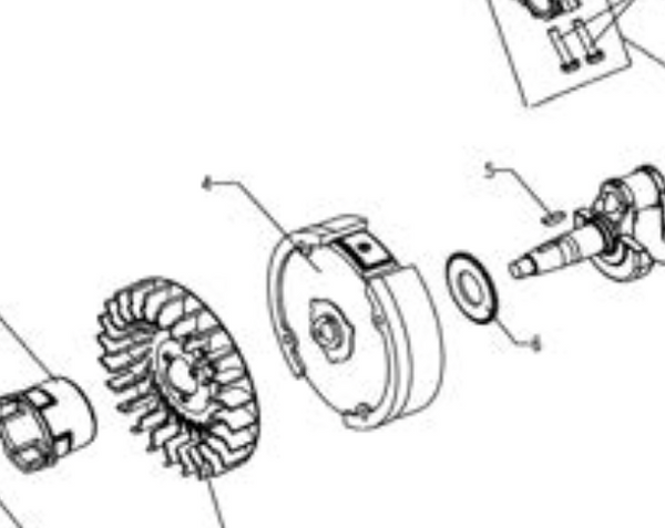 Trailmaster Original go kart parts, trailmaster mini and mid size go karts flywheel